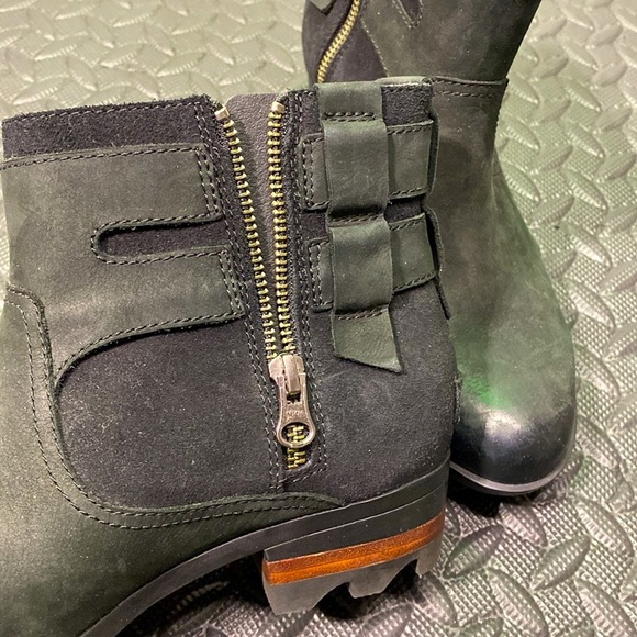 Sorel Lolla Waterproof Leather Ankle Boot, Zip Closure Black, NWOT - Picture 6 of 10
